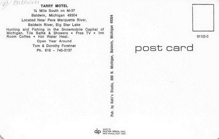 Outdoor Inn (Tarry Motel) - Old Postcard